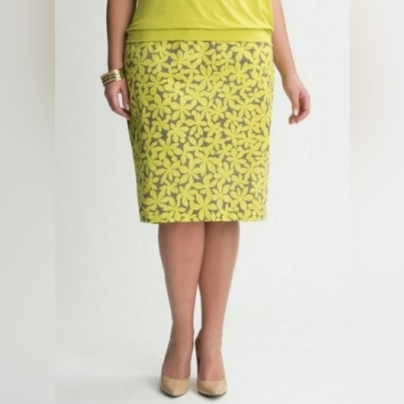 Lane Bryant floral cotton skirt sz 16. #001 - Picture 4 of 4